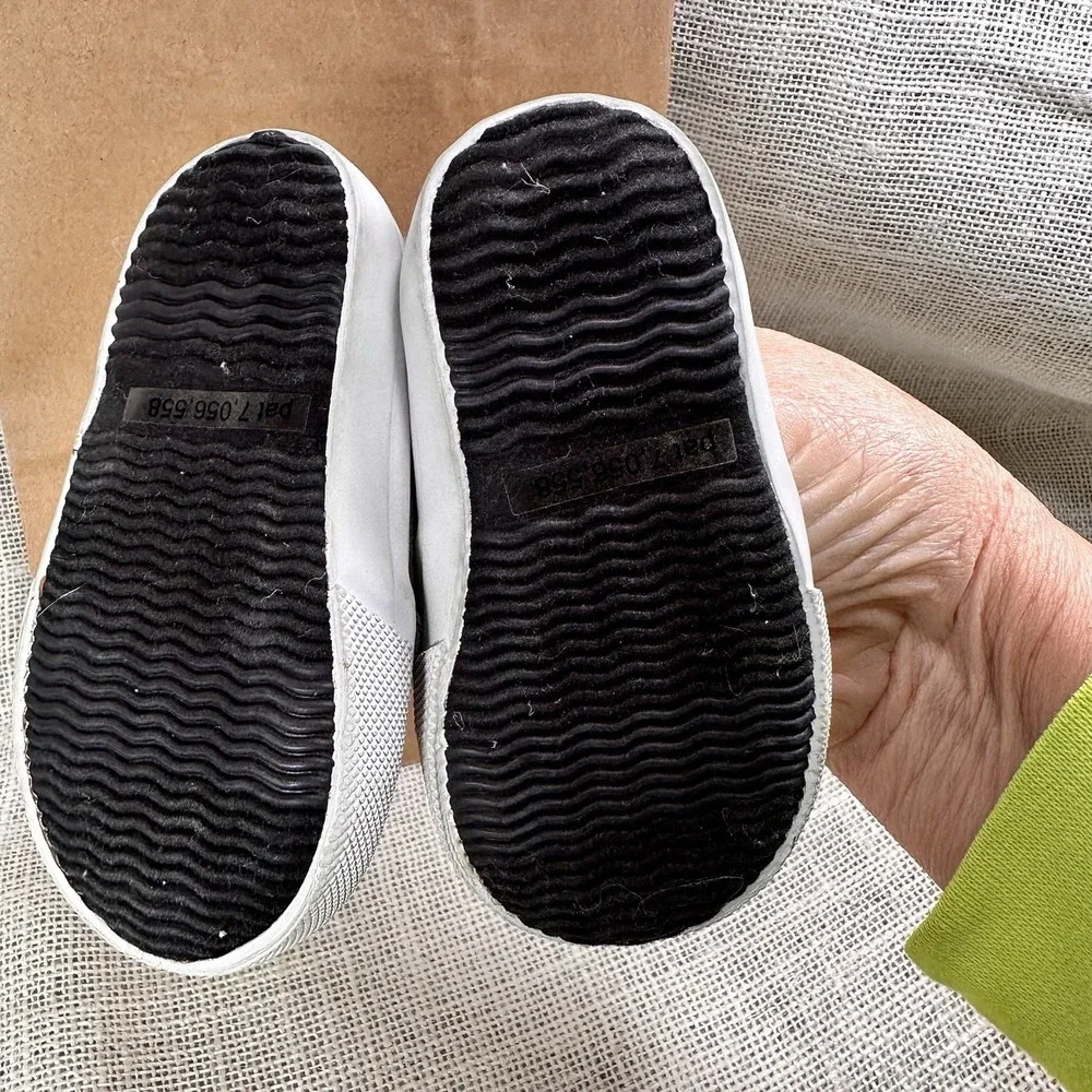 Disney Mickey Mouse Toddler Shoes Size 4 Gray Slip On Sneakers Boys‎ Girls